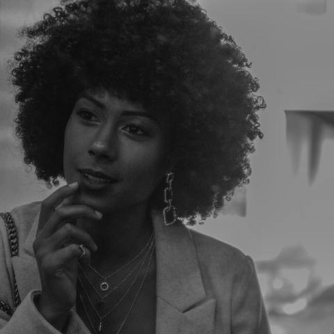 Black & white portrait