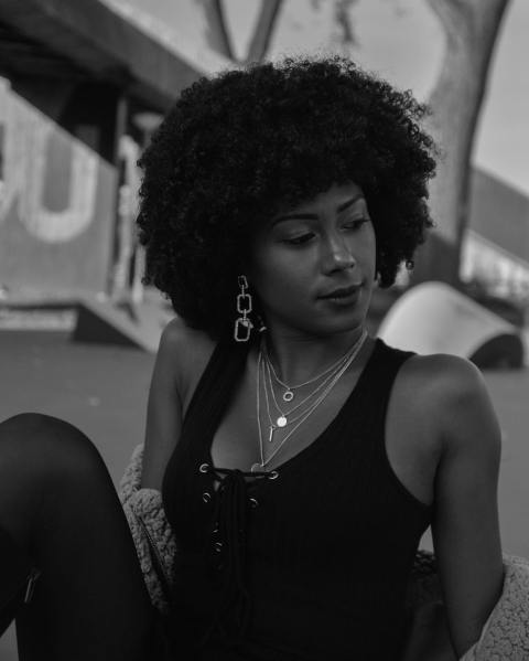 Black & white portrait