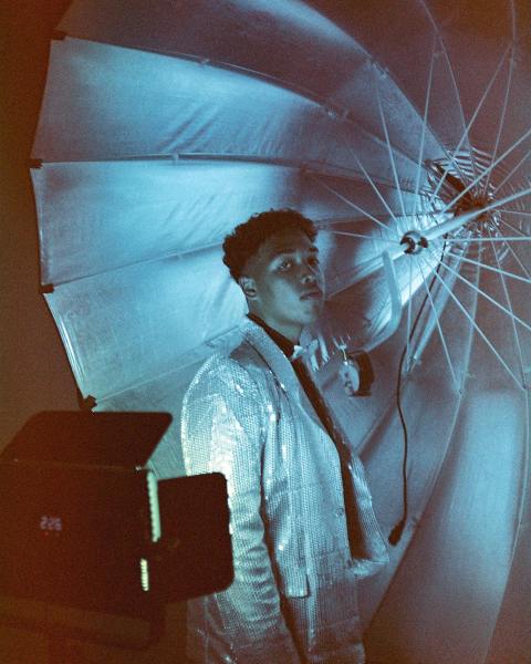 Dante Beverley — on set